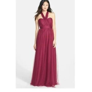 Jenny Yoo Annabelle Convertible Tulle Column Gown Size 0